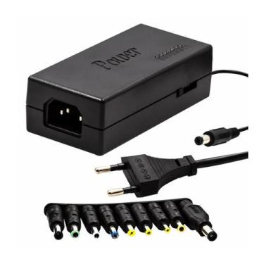 Imagem de Fonte Universal 120W Bivolt c/ 9 Plugs Adaptadores - Genérico