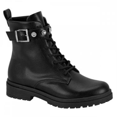 Imagem de Bota Beira Rio 9093102 Coturno Tratorado Feminino, Preto, 35