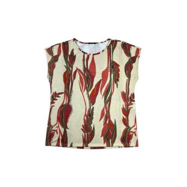 Imagem de Blusa Crepe Leve Manga JP Mirasul - Elegante e Confortável, Coral reef
