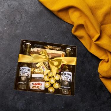 Imagem de Cesta Gift Box Cerveja & Chocolates  Perfeito para Amantes de Boa Comi