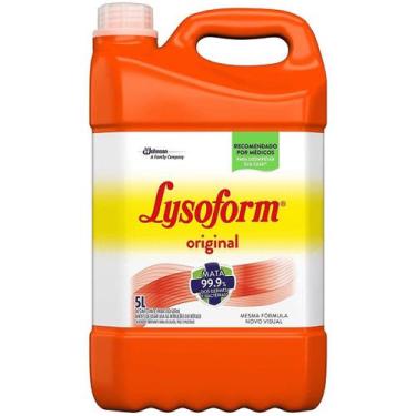 Imagem de Desinfetante Lysoform 5L Suave Odor Mata 99,9 Germes Bactérias Roupas 