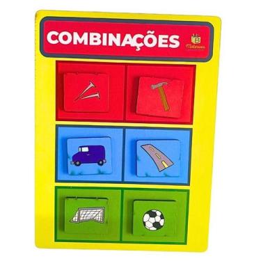 Imagem de Brinquedo Educativo - Combinações: Conecte peças, cores e aprenda já! 
