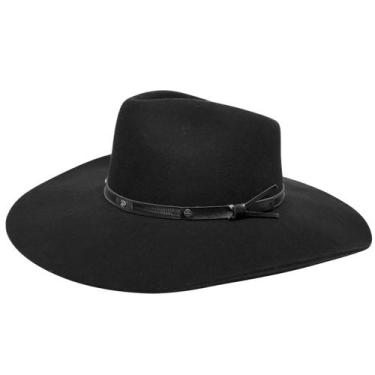 Imagem de Chapéu Pralana 5x Campo II Feltro Preto Aba 10 Original Luxo, Preto, G
