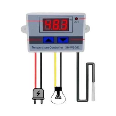Imagem de Termostato Digital 12V 24V 220V Com Sonda NTC Para Aquecimento, Resfri