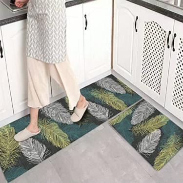 Imagem de jia cool 1 peça conjunto de tapete de cozinha antiderrapante tapete para capacho de cozinha conjunto de tapete de corredor design (40,64 x 60,96 cm)