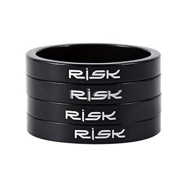 Imagem de Espaçador de fone de ouvido Tbest Bike 4 peças de liga de alumínio, espaçadores para bicicleta, arruelas para garfo de bicicleta, espaçadores para fones de ouvido para