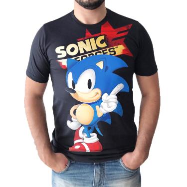 Imagem de Camiseta Sonic Mega Games Camisa Geek Series Animes Blusa Masculino e Infantil