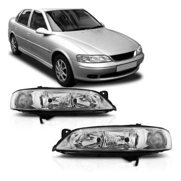 Imagem de Farol Dianteiro Gm Vectra 99 2001 2002 2003 2004 Cromado