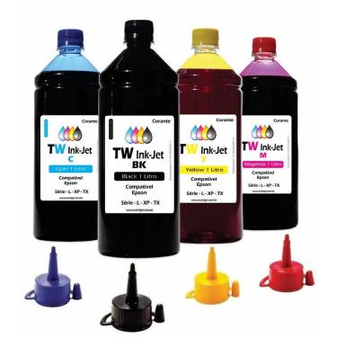 Imagem de Tinta Adaptável para epson EcoTank 4 Litros L355 L365 L375