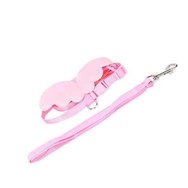 Imagem de Coleira ajustável para patos, material de nylon ajustável arnês para frango para viagem para animais de estimação para uso diário (rosa, M)