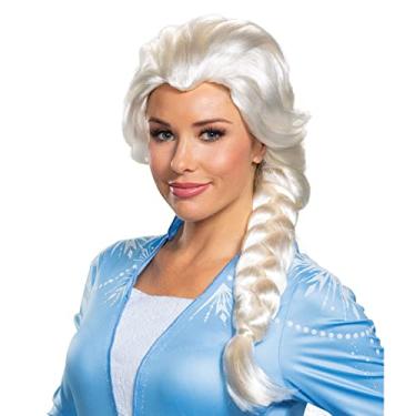 Imagem de Disguise Peruca feminina adulta Disney Elsa Frozen 2, loira, tamanho único adulto, Elsa, One Size Adult