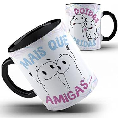 Imagem de Caneca preta Flork amigas doidas varridas