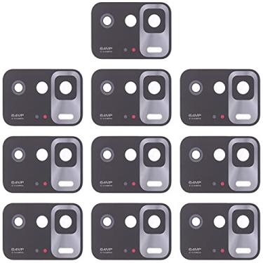 Imagem de HONGYAN Peças de substituição de telefone celular 10 PCS lente da câmera traseira para Xiaomi Redmi Note 10 Pro 5G Acessórios telefônicos