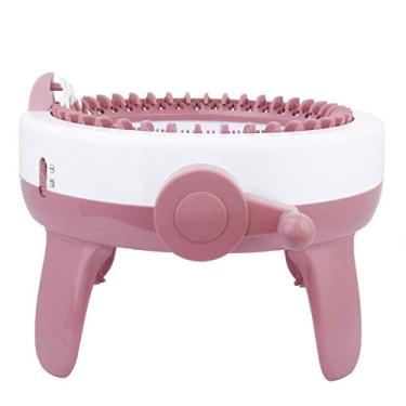 Imagem de Máquina de tricô, 40 agulhas máquina de tricô à mão, kit de tear de tecelagem automática manual para crianças brinquedo de tecelagem com agulhas de crochê