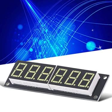 Imagem de Tubo digital de exibição, módulo de exibição de relógio LED de tubo digital de 1,4 cm com luz branca de LED tubo digital decimal 7 segmentos módulo de relógio de 6 dígitos, driver TM1637 IC, 2 pinos para IO digital