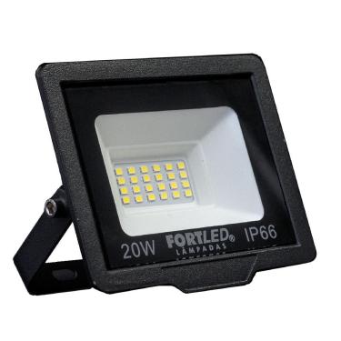 Imagem de Refletor de Led 20W Luz Branca 110/220V 25.000h Fortled