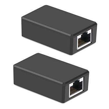 Imagem de BOLS Acoplador fêmea para fêmea RJ45, extensão de Ethernet, para cabo de expansão Ethernet CAT5/CAT5E/CAT6E/CAT7/CAT7
