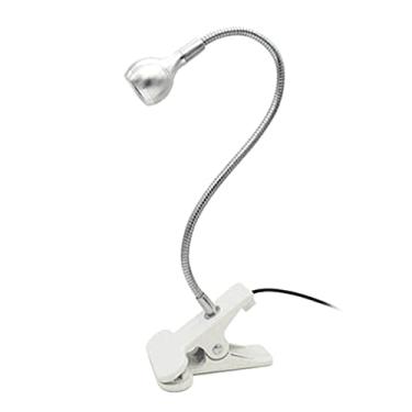 Imagem de Qudai Lâmpada de cura de cola de unhas 3W 395NM LEDs portátil luz de mesa flexível pescoço de ganso lâmpada ultravioleta com grampo e interruptor para cura de cola de unhas