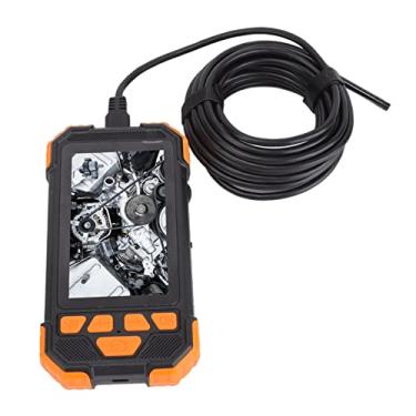 Imagem de PENO Câmera de inspeção periscópio de lente dupla HD 1080p à prova d'água com proteção contra arranhões com bateria de 3000 mAh para operação subaquática laranja