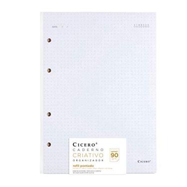 Imagem de Cicero Caderno Criativo Organizador, Refil Pontado, Tamanho Grande (17x24), Creme