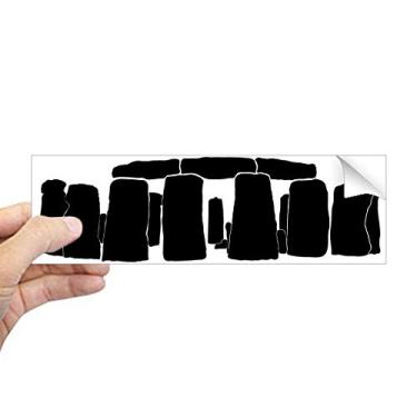 Imagem de DIYthinker Britain Stonehenge Reino Unido Wiltshire adesivo retangular para-choque notebook janela decalque