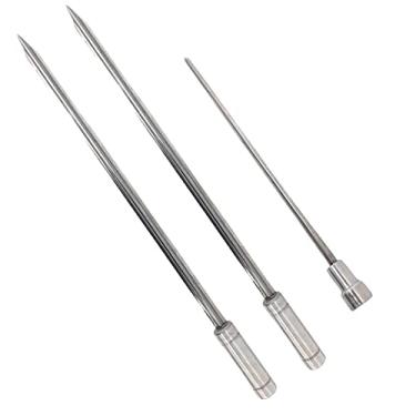 Imagem de 3x Espetos Espada/Coração De Inox Lâmina 60cm Para Churrasco