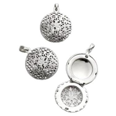 Imagem de Kit 3 Pingentes Relicários Difusor Pequeno Para Aromaterapia