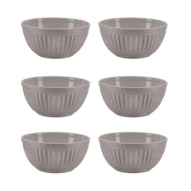 Imagem de 6un Tigela bowl Cumbuca Melamine Plissé 500ml Vasilha caldo