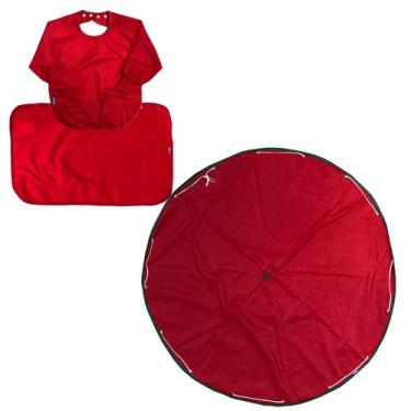 Imagem de Kit Tapete BLW + Babador Manga Longa + Extensor cobre pernas (PRETO)