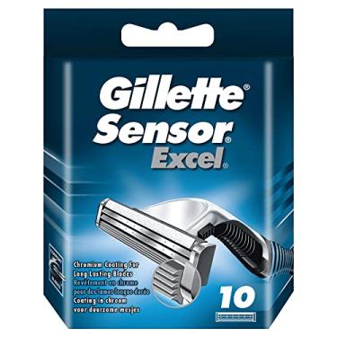 Imagem de Gillette Lâminas de barbear Sensor Excel para homens, pacote com 10 lâminas