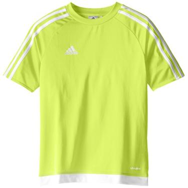 Imagem de Adidas Camiseta Estro de Futebol Juvenil, Solar Yellow/White, Small