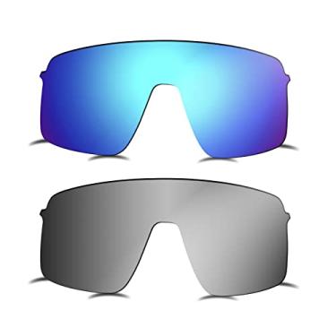 Imagem de Prizo ORL Lentes polarizadas de reposição para óculos de sol Oakley Sutro Lite OO9463-2 conjuntos (titânio + azul)