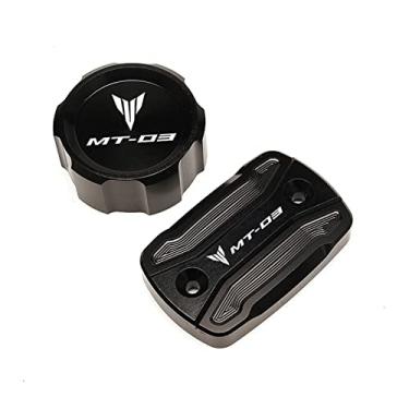 Imagem de MOWOK Tampa do reservatório mestre do cilindro do fluido de freio dianteiro traseiro da motocicleta serve para Yamaha MT03 MT-03 2015-2020 2021 2022 2023 2024 2025 acessórios