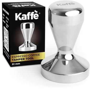 Imagem de Calcadeira de café expresso Kaffe de aço inoxidável de 51 mm - Tamper e distribuidor de café para filtro portátil - Ferramenta de prensa de café premium - Acessórios de café expresso para barista -