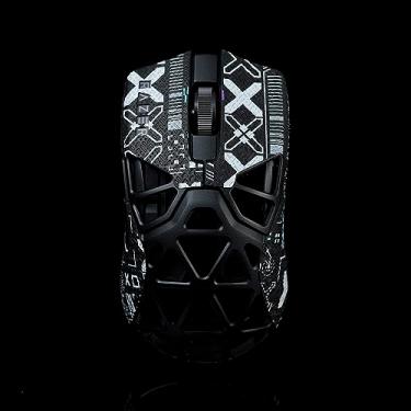 Imagem de Adesivo BTL Mouse Grip Tape para Razer Viper Minise Mini Signature Edition Antiderrapante Suck Sweat Pre Cut Easy Instand Printsteam Preto Branco