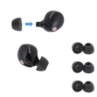 Imagem de Comply Pontas auriculares de espuma para fones de ouvido Sony TrueWireless, médias, 3 pares, preto – conforto máximo, ajuste inabalável, pontas de fone de ouvido de espuma de memória, pontas de