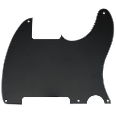 Imagem de Musiclily 5 Furos Escudo Guitarra Pickguard para Fender EUA/Mexicanao Telecaster Esquire,3 Camadas Preto