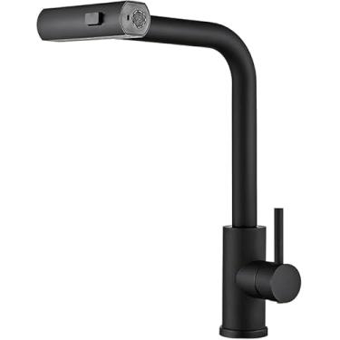 Imagem de Torneira De Cozinha Gourmet Inox Escovado Cor Prateado 3 em 1 Jatos para você usar da melhor forma como desejar! (Preto)