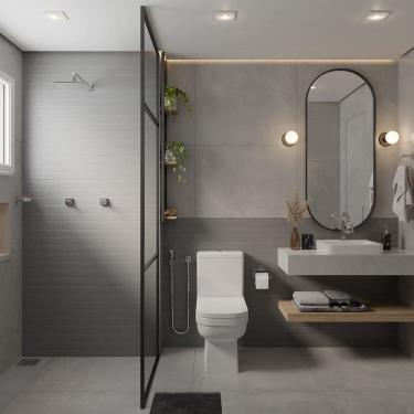 Imagem de Kit 2 Vasos Sanitário com Caixa Acoplada e Assento Soft Close Elite Celite Branco Brilhante