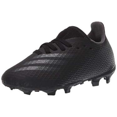 Imagem de adidas Boy's X Ghosted.3 Firm Ground Soccer Shoe, Black/Grey/Black, 3.5 Little Kid