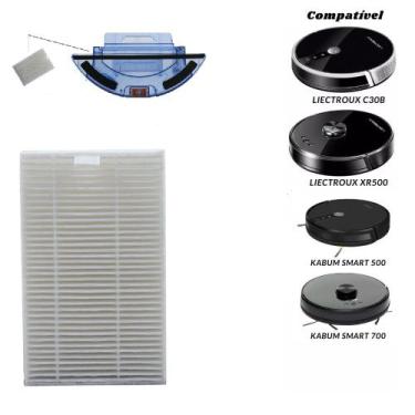 Imagem de Filtro Hepa  Para Ropo Glass 3 Kabum Smart 500 700 Liectroux C30B etc 