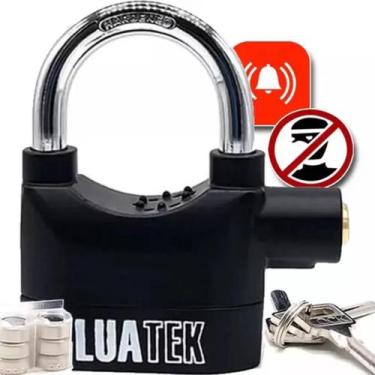 Imagem de Cadeado Anti-furto Para Moto, Bike, Portão Com Alarme Prova D Água Lan