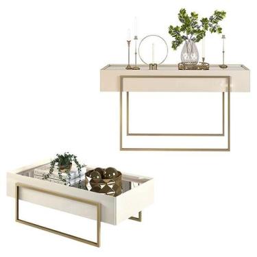 Imagem de Aparador e Mesa de Centro Petri Off White  DJ Móveis - DJ Moveis