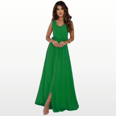 Imagem de Vestido Longo De Festa Elegante Casamento Formaturas Madrinha  - Gisel