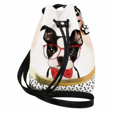 Imagem de Bolsa Infantil Menina Cachorrinho com Óculos Magicc Bolsas MI-053