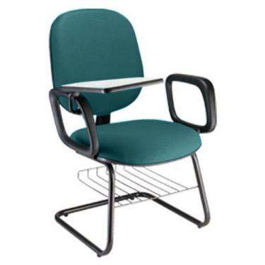 Imagem de Cadeira Universitária com prancheta para Escolas Linha Uno Verde - Des