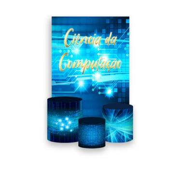 Imagem de Painel De Festa Vertical 1,50 x 2,20 + Trio De Capas Cilindro - Profis