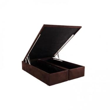 Imagem de Base Baú Camurça Super King 193x203x39cm Ortobom