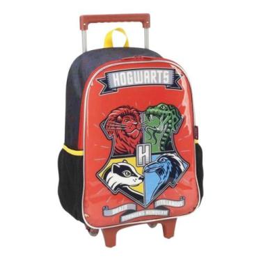 Imagem de Mochila Grande Rodinha Escolar Infantil Harry Potter Hogwarts - Luxcel