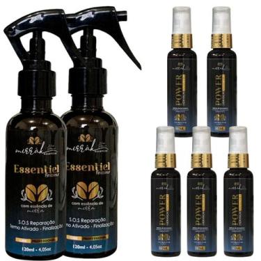 Imagem de Kit 7 Mirrah c/ 2 Essentiel + 5 Ampolas Cabelos Alinhados - Mirrah Ess